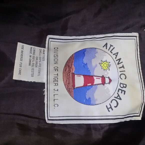 ATLANTIC BEACH! LUXE VEGAN LEATHER Brown/Tan LEOPARD FAUX FUR COAT! - Picture 4 of 4